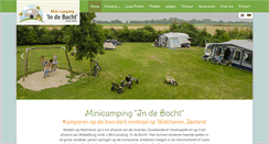 Desktop Screenshot of minicampingindebocht.nl