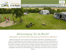 Tablet Screenshot of minicampingindebocht.nl